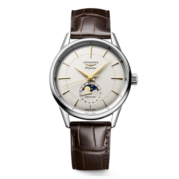 L4.815.4.78.2 LONGINES ロンジン フラッグシップ ヘリテージ ムーンフェイズ 38.5mm