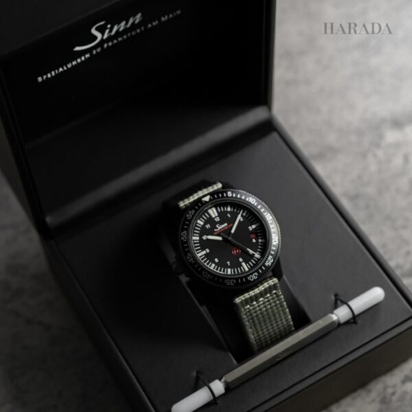 EZM 3 S Sinn ジン EZMミッションタイマー テキスタイルストラップ仕様（オリーブ）
