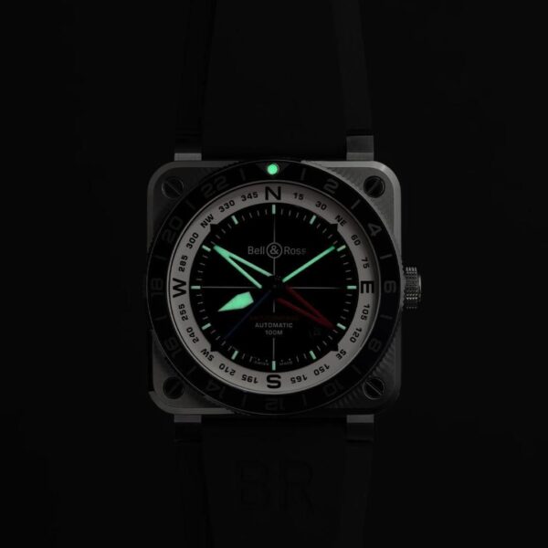 【世界限定500本】 BR0393-COM-ST/SRB Bell & Ross ベル&ロス BR-03 GMT コンパス