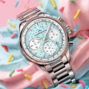 N2201.19S04.A01 NORQAIN ノルケイン フリーダム クロノ 40mm エンジョイライフ スプリンクル ブレスレット仕様