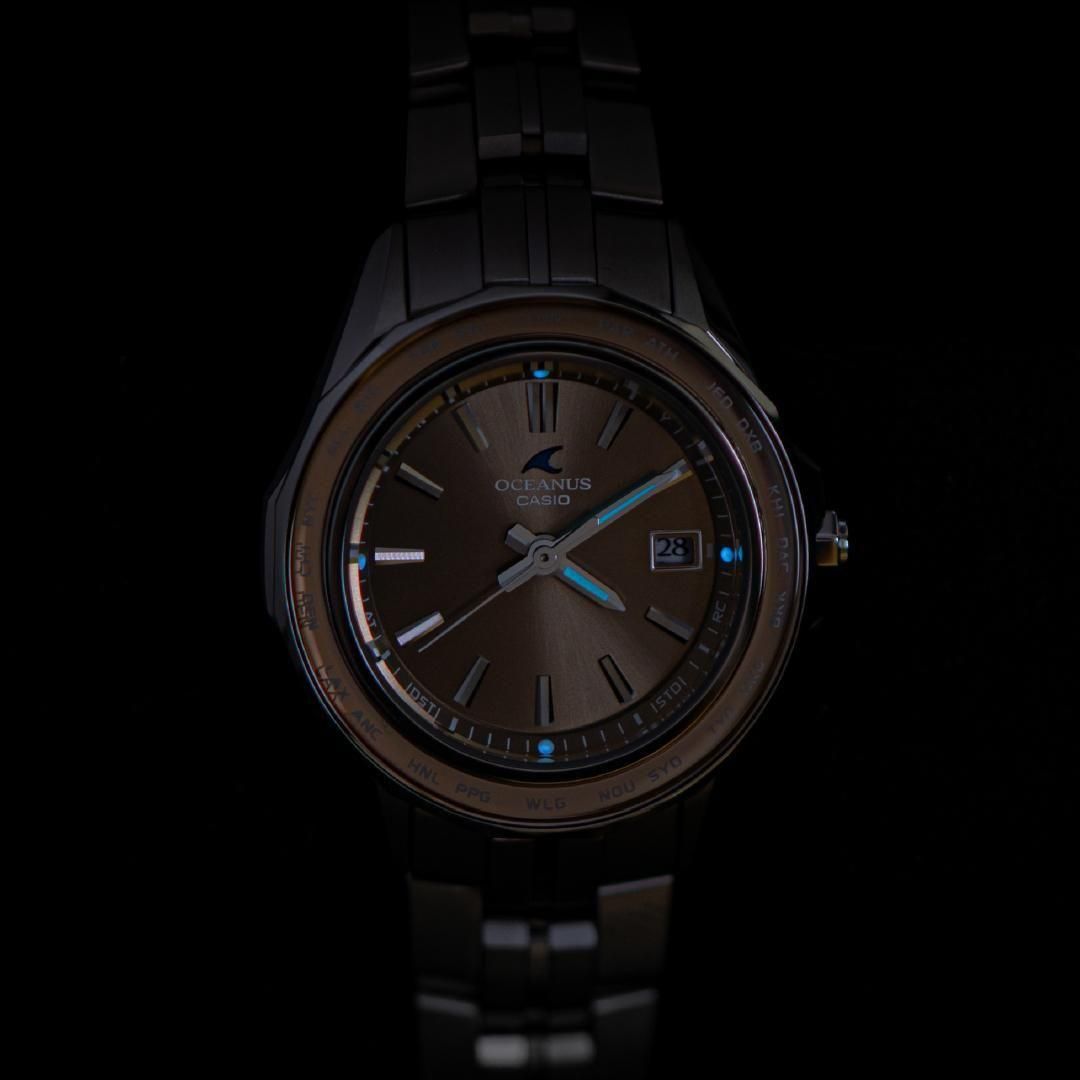 CASIO OCW-S40-5AJF：文字板やパーツの細部