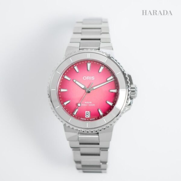 01 733 7792 4158-07 8 19 05P ORIS オリス アクイスデイト テイストオブサマー 36.5mm