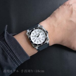 BR03A-D-WH-ST/SRB Bell & Ross ベル&ロス BR03 ダイバー ホワイト スティール