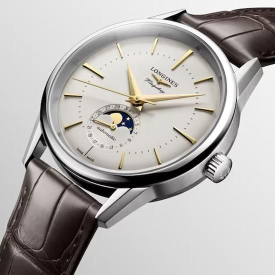L4.815.4.78.2 LONGINES ロンジン フラッグシップ ヘリテージ ムーンフェイズ 38.5mm