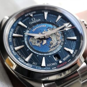 220.10.43.22.03.001 OMEGA オメガ シーマスター アクアテラ 150M GMT ワールドタイマー 43MM
