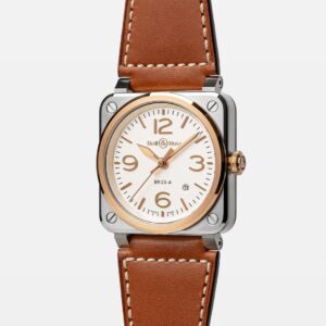 BR03A-WH-STPG/SCA Bell & Ross ベル&ロス BR03 ホワイト スティール & ゴールド