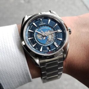 220.10.43.22.03.001 OMEGA オメガ シーマスター アクアテラ 150M GMT ワールドタイマー 43MM
