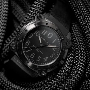 H78505330 HAMILTON ハミルトン カーキ ネイビー ビロウゼロ チタン 46mm