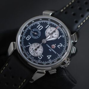【世界限定76本(うち国内3本)】 3141-1HEP Cuervo y Sobrinos クエルボ・イ・ソブリノス ヒストリアドール クロノグラフ ヒストリックエンデュランス バリブルー