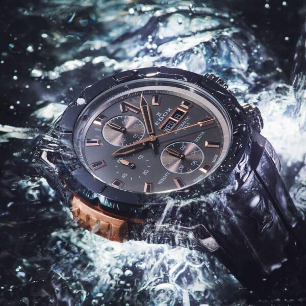 01128-37GNRCA-GNR EDOX エドックス クロノオフショア1 ベゼルロック クロノグラフ オートマティック