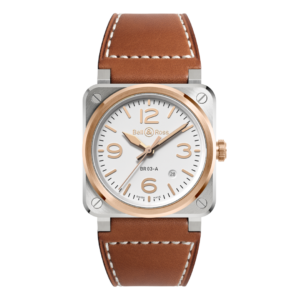 BR03A-WH-STPG/SCA Bell & Ross ベル&ロス BR03 ホワイト スティール & ゴールド