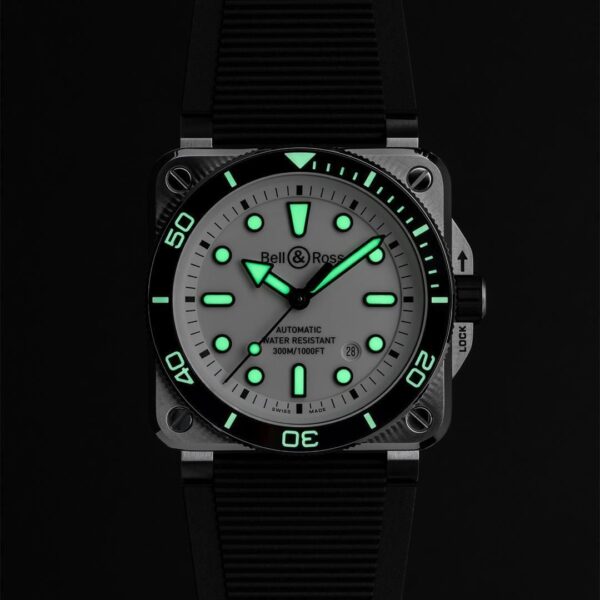 BR03A-D-WH-ST/SRB Bell & Ross ベル&ロス BR03 ダイバー ホワイト スティール