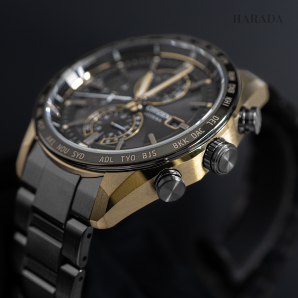 【世界限定2,200本】 AT8384-58E CITIZEN シチズン アテッサ LIGHT in BLACK Eco-Drive 50th Anniversary Edition