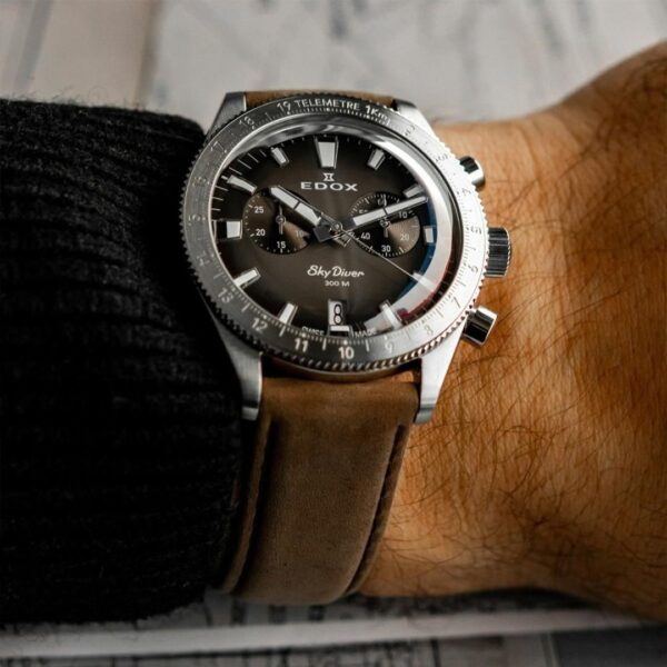 10116-3-GRIDN EDOX エドックス スカイダイバー クロノグラフ