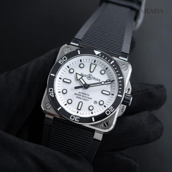 BR03A-D-WH-ST/SRB Bell & Ross ベル&ロス BR03 ダイバー ホワイト スティール