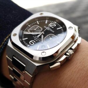 BR05C-BL-ST/SST ブラックスチール Bell & Ross ベル&ロス インストゥルメント BR05 クロノ 42mm
