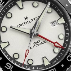 H82555150 HAMILTON ハミルトン カーキ ネイビー スキューバ オートマティック GMT 43mm