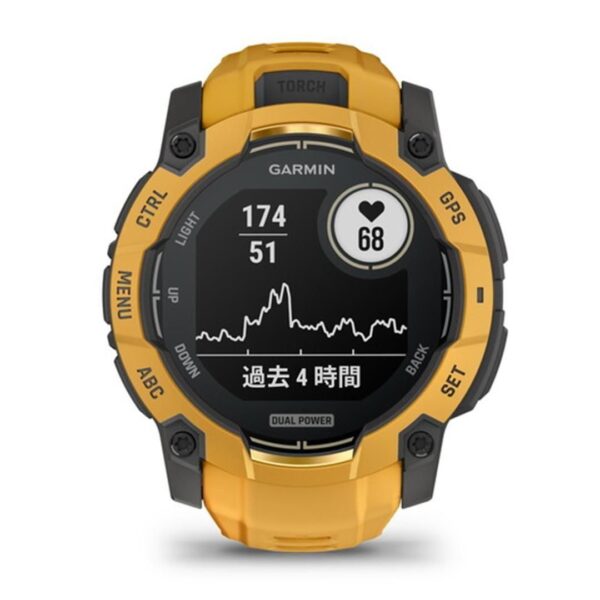 GARMIN ガーミン Instinct 3 インスティンクト Dual Power 010-02935-32 Sunburst 50mm