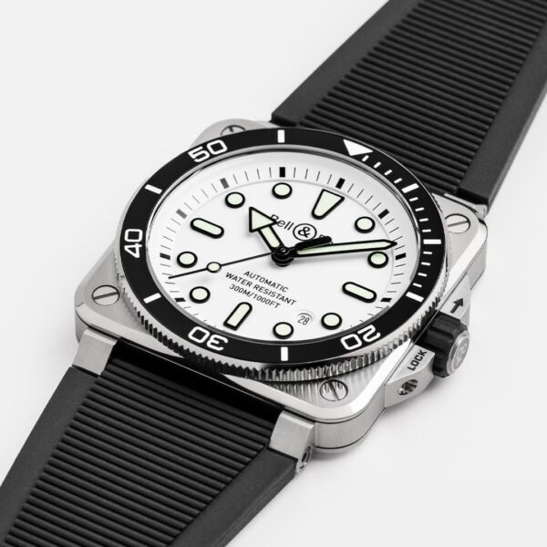 BR03A-D-WH-ST/SRB Bell & Ross ベル&ロス BR03 ダイバー ホワイト スティール