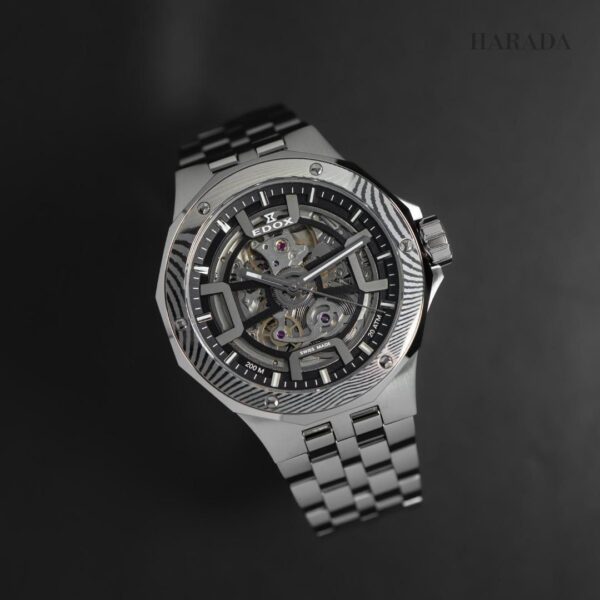 【世界限定300本】 85310-3DM-NGIN EDOX エドックス デルフィン オリジナル メカノ オートマティック ダマスカス リミテッドエディション