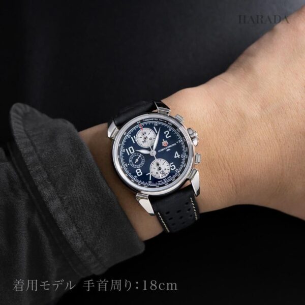 【世界限定76本(うち国内3本)】 3141-1HEP Cuervo y Sobrinos クエルボ・イ・ソブリノス ヒストリアドール クロノグラフ ヒストリックエンデュランス バリブルー