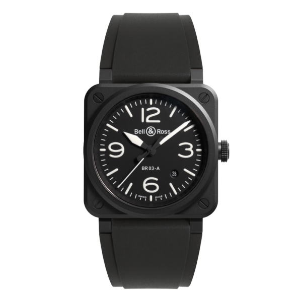 BR03A-BL-CE/SRB Bell & Ross ベル&ロス BR-03 ブラックマット