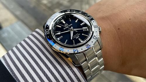 【グランドセイコー メカニカル SBGJ237】青白ベゼルが輝くハイビートGMTウォッチを紹介