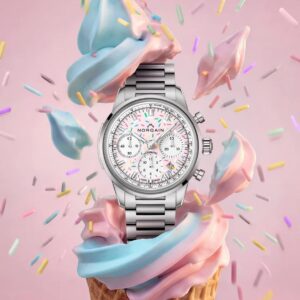 N2201.19S04.K01 NORQAIN ノルケイン フリーダム クロノ 40mm エンジョイライフ スプリンクル ラバーストラップ仕様