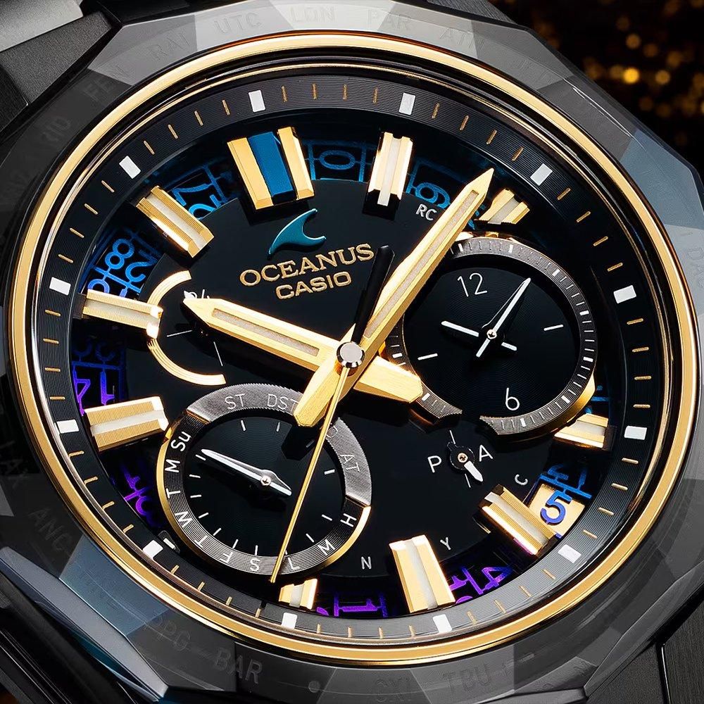 CASIO OCW-SG1000ZE-1AJR:文字板やパーツの細部