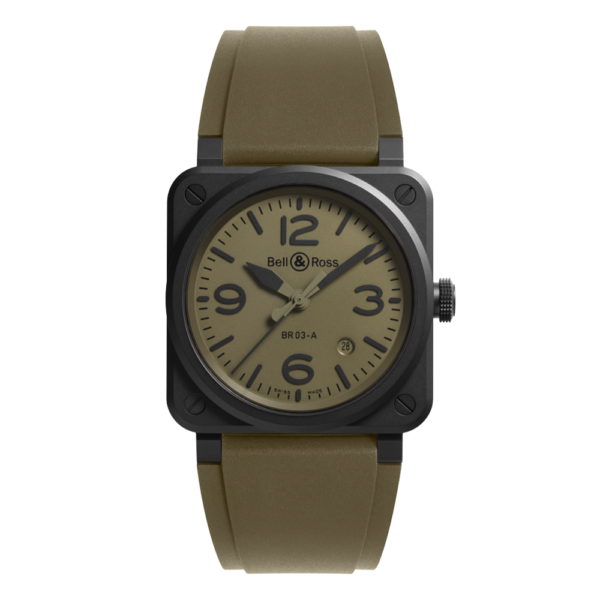 BR03A-MIL-CE/SRB ミリタリーセラミック Bell & Ross ベル&ロス インストゥルメント NEW BR03