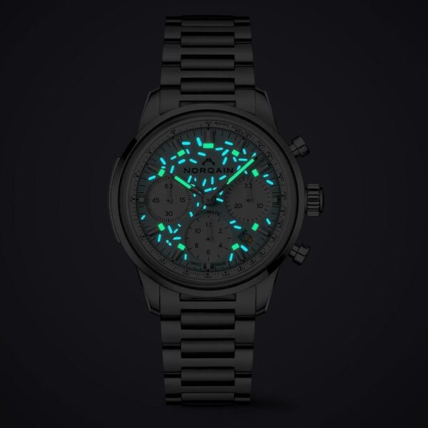 N2201.19S04.A01 NORQAIN ノルケイン フリーダム クロノ 40mm エンジョイライフ スプリンクル ブレスレット仕様