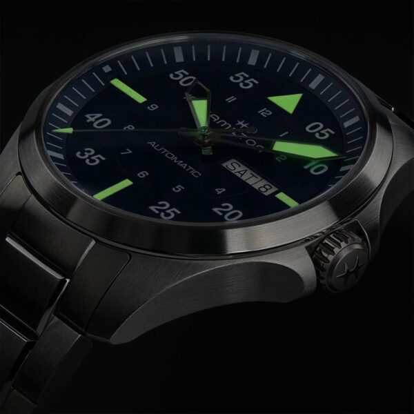 H64635140 HAMILTON ハミルトン カーキ アビエーション パイロット デイデイト オート 42mm