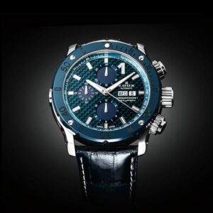01122-3BU3-BUIN3-L EDOX エドックス クロノオフショア1 クロノグラフ オートマティック