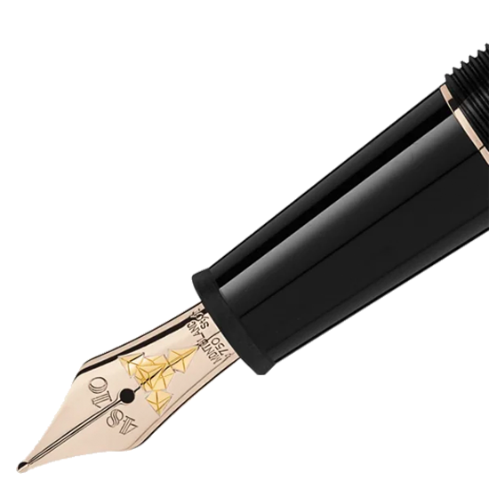 MONTBLANC モンブラン マイスターシュテュック ドゥエ ジオメトリー シャンパンゴールドコート クラシック 万年筆 MB118092