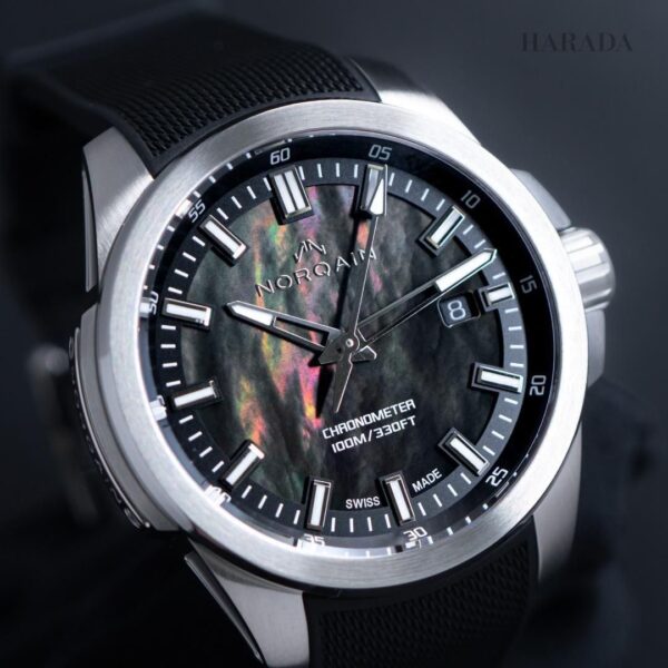 N3008.08S01.B01 NORQAIN ノルケイン インディペンデンス JP ブラック マザーオブパール 40mm