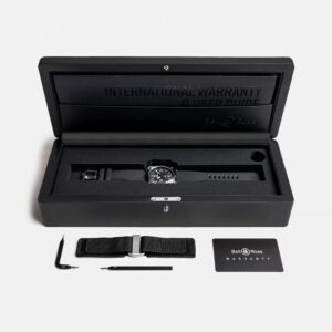 BR03A-BL-ST/SRB Bell & Ross ベル&ロス BR-03 ブラックスティール