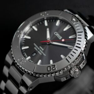 01 733 7789 4153-07 8 23 04PEB ORIS オリス アクイスデイト レリーフ 43.5mm