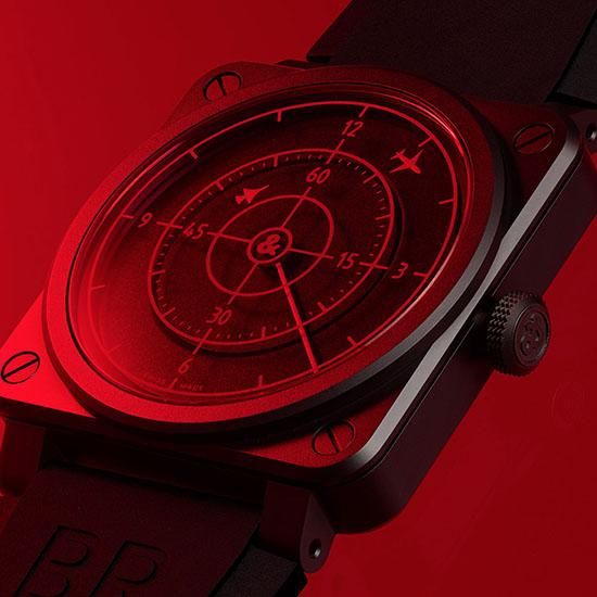 【999本限定】BR0392-RRDR-CE/SRB レッド レーダー セラミック Bell & Ross ベル&ロス インストゥルメント BR03-92