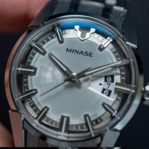 MINASE ミナセ DIVIDO ディヴァイド ホワイト VM14-M01NWH-SSB メンズ 自動巻き腕時計 ステンレスブレスレット