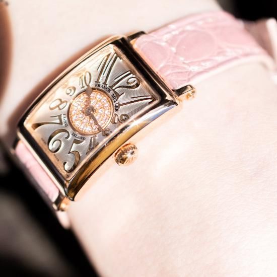 FRANCK MULLER フランクミュラー ロングアイランド プティ パスティーユ 802QZRELCD1PPSLTD 5N ピンク
