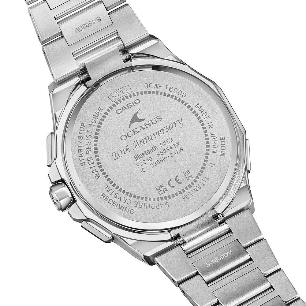 CASIO OCW-T6000BV-2AJR：裏側・留め具のディテール