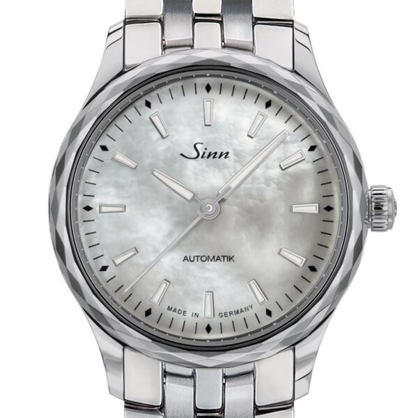 534 Mother-of-Pearl W SINN ジン レディースウォッチ クラシック アルカンターラストラップ仕様