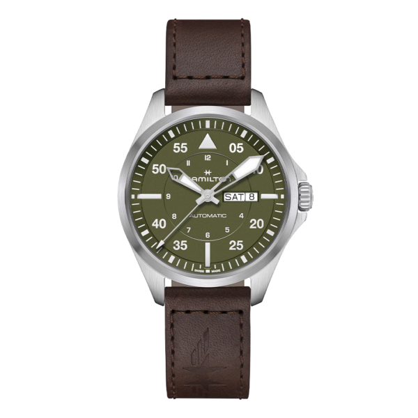 H64635560 HAMILTON ハミルトン カーキ アビエーション パイロット デイデイト オート 42mm