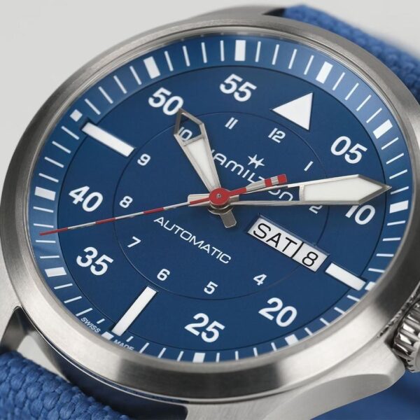 H64655941 HAMILTON ハミルトン カーキ アビエーション パイロット デイデイト エアー グラシエ エディション 42mm