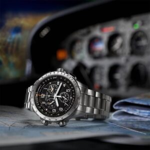 H77912135 HAMILTON ハミルトン カーキ アビエーション X-ウィンド GMT クロノ クォーツ 46mm