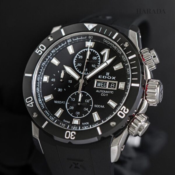 01128-3NRCA-NN EDOX エドックス クロノオフショア1 ベゼルロック クロノグラフ オートマティック
