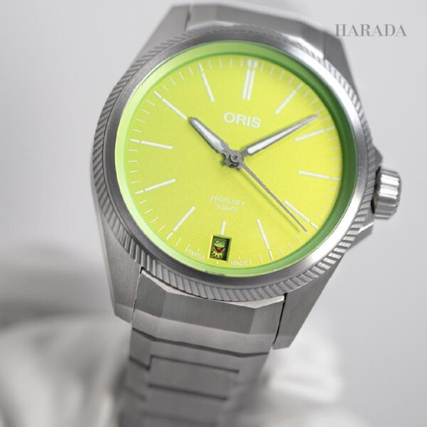 01 400 7778 7157-Set ORIS オリス プロパイロットX カーミット エディション 39mm