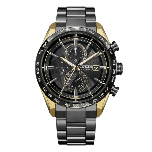 【世界限定2,200本】 AT8384-58E CITIZEN シチズン アテッサ LIGHT in BLACK Eco-Drive 50th Anniversary Edition