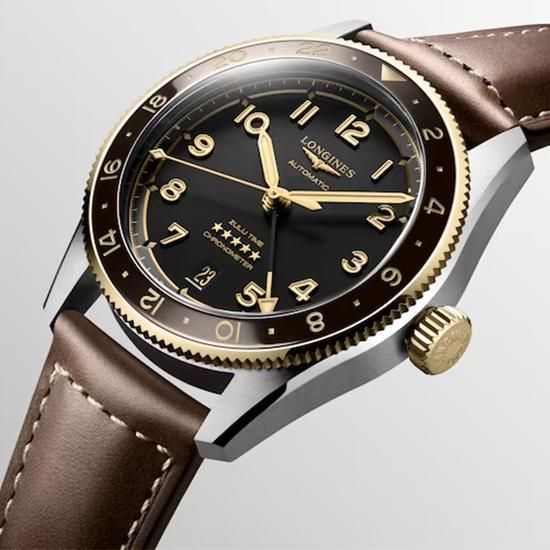 L3.802.5.53.2 LONGINES ロンジン スピリット Zulu Time 39mm