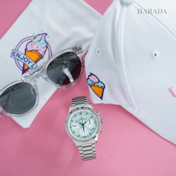 N2201.19S04.A01 NORQAIN ノルケイン フリーダム クロノ 40mm エンジョイライフ スプリンクル ブレスレット仕様